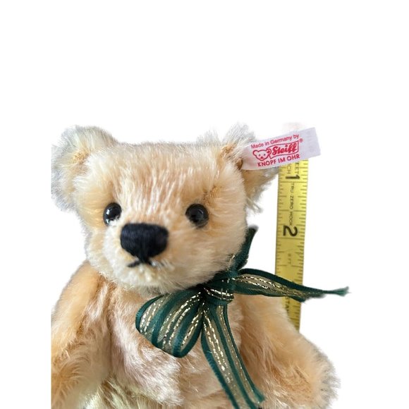 Steiff Plush Stuffed Animal Bear Mohair Christmas 2004 with stocking 037740 - Picture 4 of 12